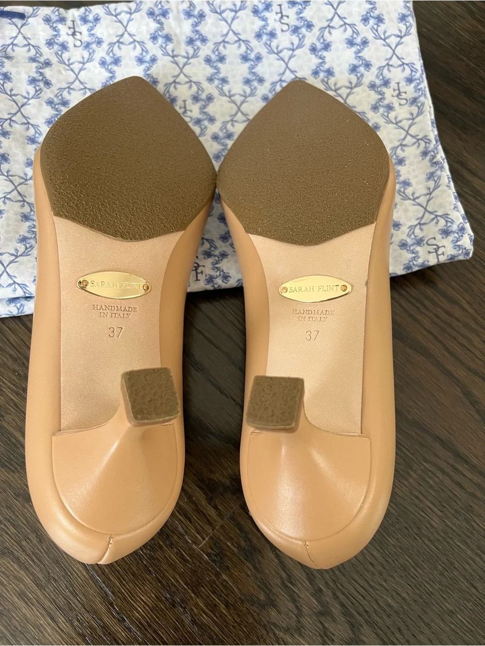 [Never Worn] Sarah Flint Perfect Kitten Pump 50 in Sand Calf Sz US 7 (IT37)